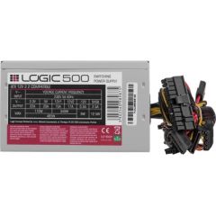 Modecom Logic 500 power supply unit 500 W ATX Stainless steel