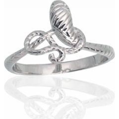 Серебряное кольцо #2101787(PRh-Gr), Серебро 925°, родий (покрытие), Размер: 16.5, 1.9 гр.