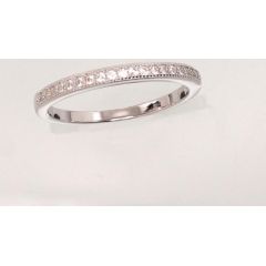 Серебряное кольцо #2101479(PRh-Gr)_CZ, Серебро 925°, родий (покрытие), Цирконы, Размер: 16.5, 1.6 гр.