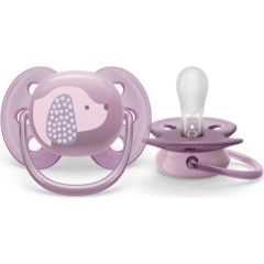 Philips Avent māneklītis Ultra soft DECO, 6-18M (1 gab), meitenēm - SCF092/05 Пустышки / Соски