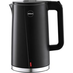 Promis ELDOM NEEV kettle, capacity 1.7 l, power 2200 W, steel center, black Tējkannas (elektriskās)