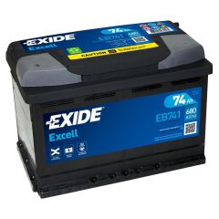 Exide Excell EB741 12V 74Ah 680A 278x175x190 EB741 +/