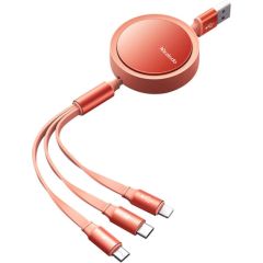 Cable USB Mcdodo CA-7252 3in1 retractable 1,2m (orange)