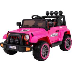 Viena elektriskā automašīna 4WD, rozā