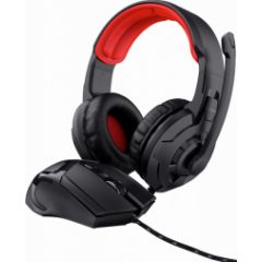 Perifērijas komplekts Trust 2-IN-1 GAMING SET WITH HEADSET & MOUSE Austiņas