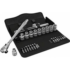 Wera Zyklop Metal 8100SC8 bit set/wrench set 1/2" - 28-pieces - 05004078001 Jaunumi -Dārzam
