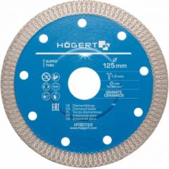 Dimanta griešanas disks Hogert HT6D722; 125 mm
