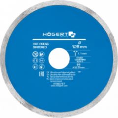 Dimanta griešanas disks Hogert HT6D757; 125 mm Dažādi diski