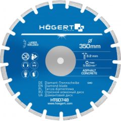 Dimanta griešanas disks Hogert HT6D748; 350 mm