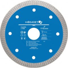 Dimanta griešanas disks Hogert HT6D721; 115 mm