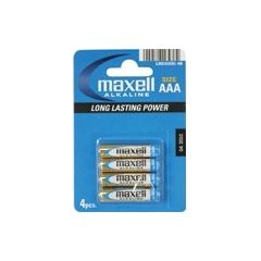 Maxell Battery Alkaline LR-03 AAA 4-Pack Single-use battery