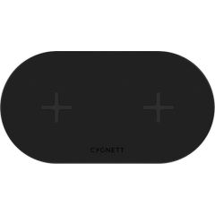 Dual wireless charger Cygnett 20W (black)