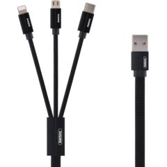 Cable USB 3in1 Remax Kerolla, 2m (black)
