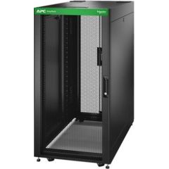 APC EASY RACK 600MM/24U/1000MM , WITH ROOF, SIDE PANEL,CASTORS,FEET AND 4 BRACKETS, NO BOTTOM, BLACK