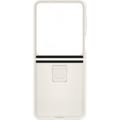 Samsung Galaxy Flip5 Silicone Cover with Ring Cream