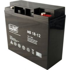 MPL megaBAT MB 18-12 UPS battery Lead-acid accumulator VRLA AGM Maintenance-free 12 V 18 Ah Black
