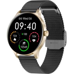 Garett Smartwatch Garett Classy gold-black steel Умные часы IPS / Bluetooth / IP68