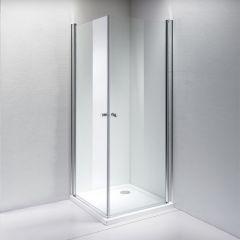 Dušas stūris Vento Napoli 80*80*195 kvadrāts, stikls 6mm Easy Clean, bez paliktņa