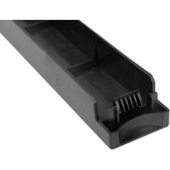 1U Nosegpanelis 19" ~ Plastmasas ugunsdrošs ātrā montāža - MELNS
