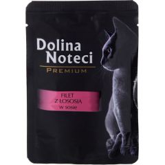 Dolina Noteci Premium salmon fillet with sauce - wet cat food - 85 g