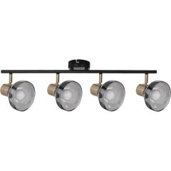 Activejet LISA double black and gold ceiling wall light strip E14 wall lamp for living room