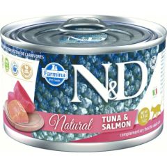 FARMINA N&D Cat Natural Tuna&Salmon - wet cat food - 140 g