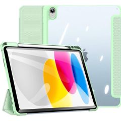 Dux Ducis Toby case for iPad 10.9'' 2022 (10 gen.) cover with space for Apple Pencil stylus smart cover stand  Green