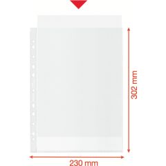 Kabata dokumentiem Esselte, no pārstrādāta materiāla, A4, OP, 70my /100gab Dokumentu mapes