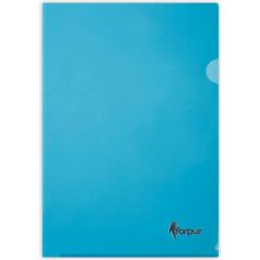 Dokumentu mape-stūrītis FORPUS A4 glancēta, zila, 100 gab./iepak. Dokumentu mapes