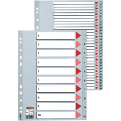 Sadalītājs dokumentiem Esselte A4 formāts, 1-20, plastikāta