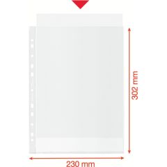 Kabata dokumentiem Esselte, no pārstrādāta materiāla, A4, OP, 100 my /50gab Dokumentu mapes