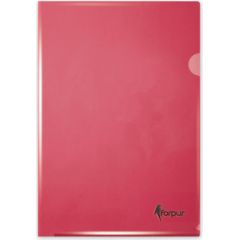 Dokumentu mape-stūrītis FORPUS A4 glancēta, sarkana, 100 gab./iepak. Dokumentu mapes