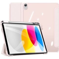 Dux Ducis Toby case for iPad 10.9'' 2022 (10 gen.) cover with stylus holder Apple Pencil smart cover stand  Pink