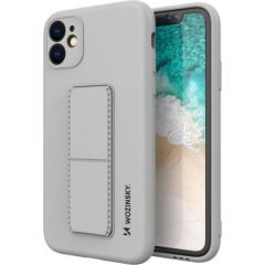 iLike Galaxy A22 5G Kickstand Case Silicone Stand Cover Samsung Grey