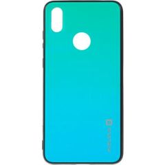 Evelatus Y7 2019 Gradient Glass Case 6 Huawei Lagoon Neoriģinālie Maciņi