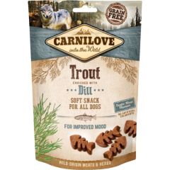 CARNILOVE SEMI-MOIST SOFT SNACK Trout Enriched with Dill - dog treat - 200 g