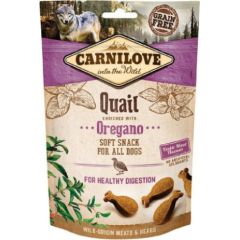 CARNILOVE Semi-Moist Snack Quail & Oregano - Dog treat with quail and oregano - 200 g