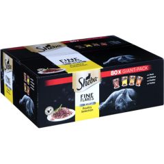 SHEBA Delicacy Poultry Flavours in jelly - wet cat food - 80x 85 g