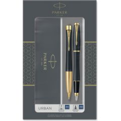 Parker 2093381 pen set Black, Gold 2 pc(s) Pildspalvas