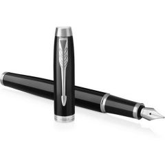 Parker IM fountain pen Cartridge filling system Black, Chrome 1 pc(s) Pildspalvas