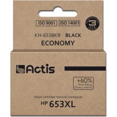 Actis KH-653BKR Ink for HP printer, replacement HP 653XL 3YM75AE; Premium; 20ml; 575 pages; black Tintes printeru izejmateriāli