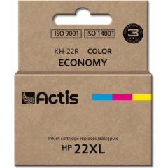 Actis KH-22R ink (replacement for HP 22XL C9352A; Standard; 18 ml; color) Tintes printeru izejmateriāli