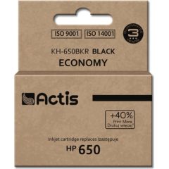 Actis KH-650BKR ink (replacement for HP 650 CZ101AE; Standard; 15 ml; black) Tintes printeru izejmateriāli