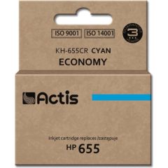 Actis KH-655CR ink (replacement for HP 655 CZ110AE; Standard; 12 ml; cyan) Tintes printeru izejmateriāli