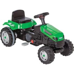 Traktors ar pedāļiem, zaļš