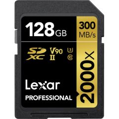 Lexar memory card SDXC 128GB Professional 2000x UHS-II U3 V90