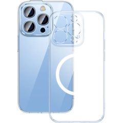 Baseus Crystal Transparent Magnetic Case and Tempered Glass set for iPhone 14 Pro Max Ekrānu aizsardzība