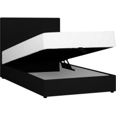 Kontinentālā gulta LEIKO 120x200cm, melna