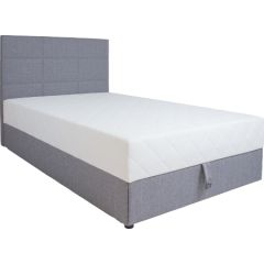 Kontinentālā gulta LEIKO 120x200cm, pelēka