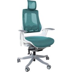 Task chair WAU teal blue/white